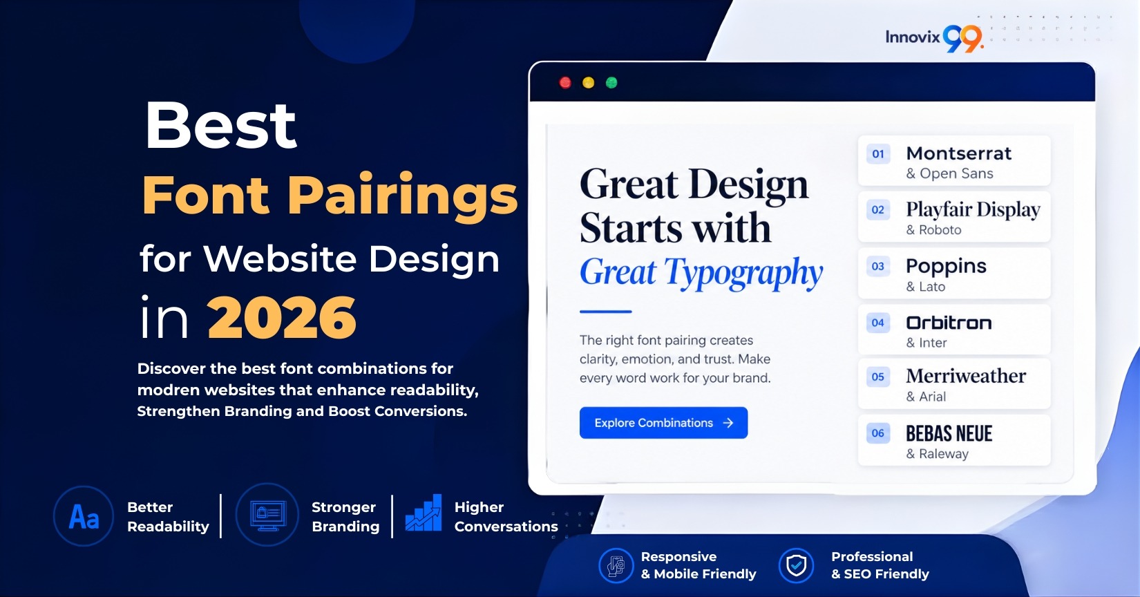 Best Font Pairings for Website Design