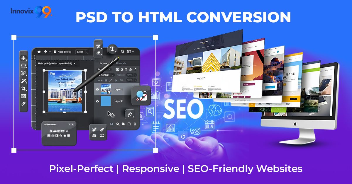 PSD to HTML Conversion Dubai
